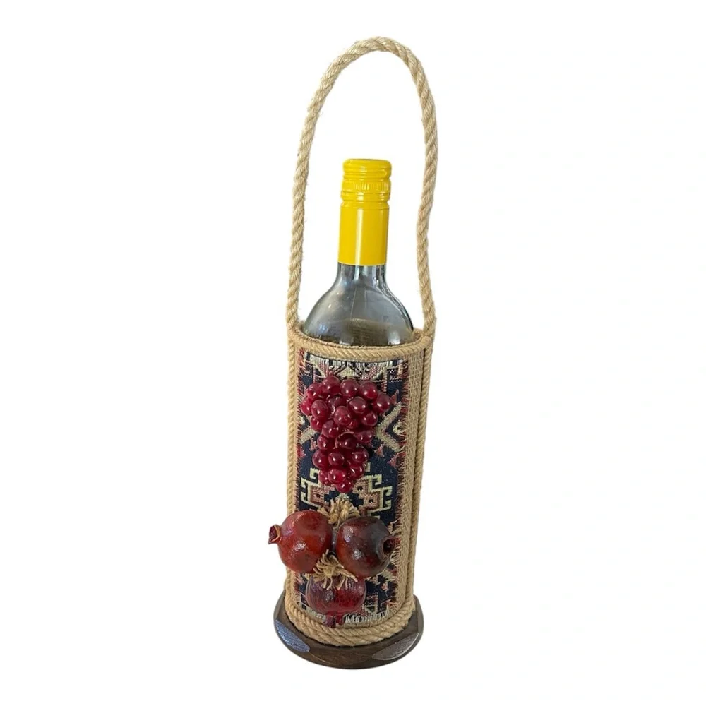Hand Crafted Bottle Holder Bag ,bottle not included